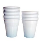 VASOS DESCARTABLES ECONOMICOS BLANCOS X 100 UNIDADES